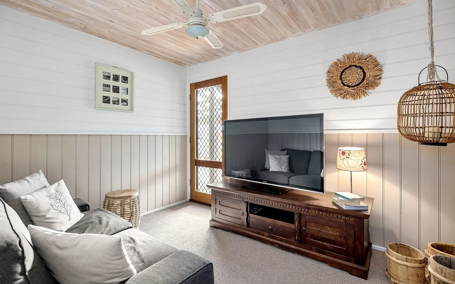 Living room, building and interior