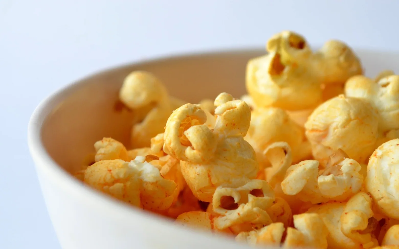 Popcorn, salted and bowl