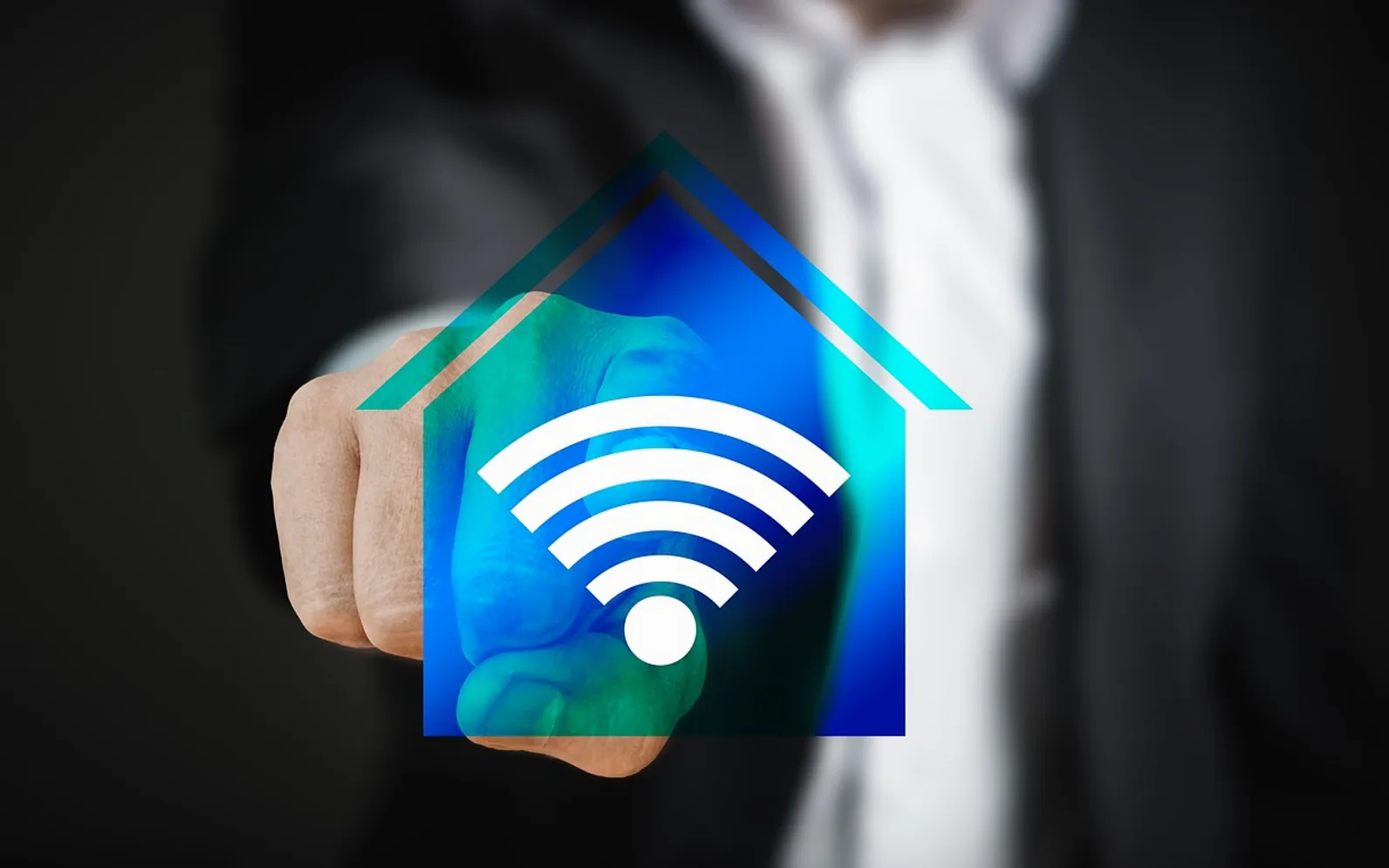 Smart home, house and technology touch screen